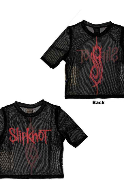 Slipknot Mesh Crop Top | Logo