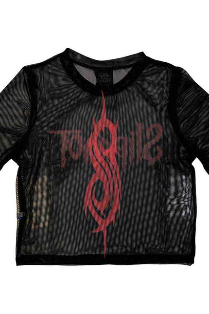 Slipknot Mesh Crop Top | Logo