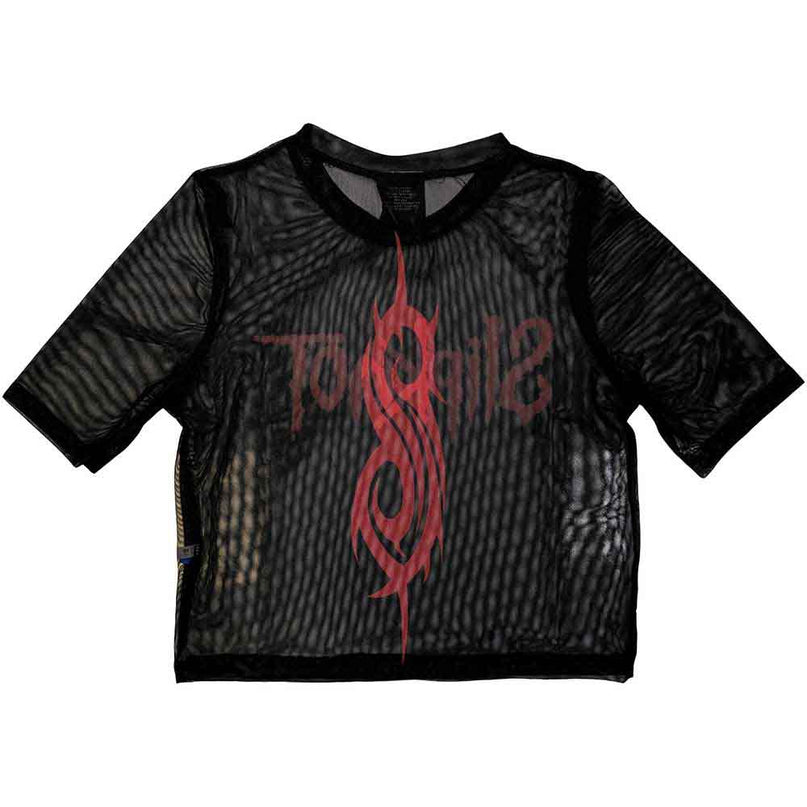 Slipknot Mesh Crop Top | Logo