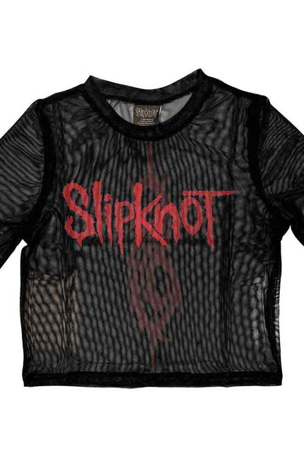 Slipknot Mesh Crop Top | Logo