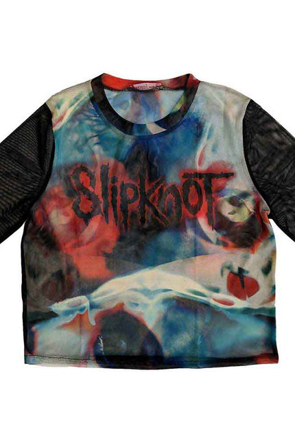 Slipknot Mesh Crop | Face & Logo