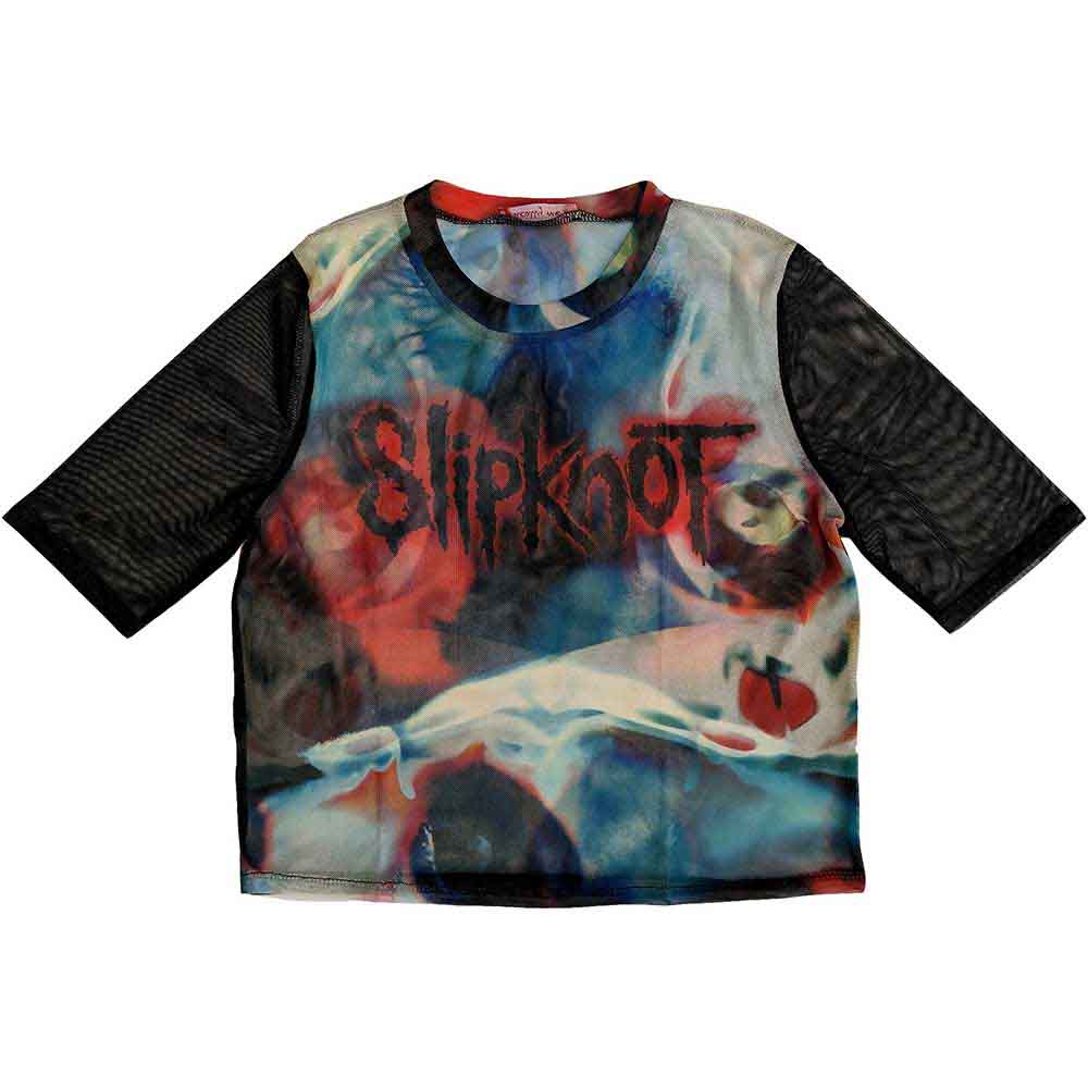 Slipknot Mesh Crop | Face &amp; Logo