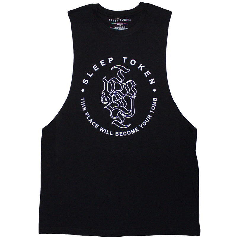 Sleep Token Unisex Vest T-Shirt | Tomb Text Ring