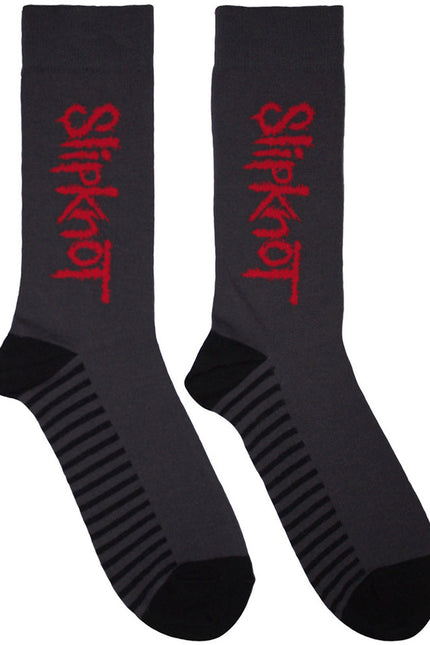 Slipknot Socks | Logo Vertical Grey
