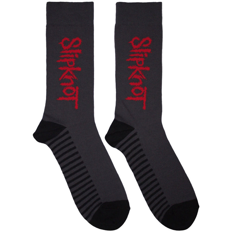 Slipknot Socks | Logo Vertical Grey