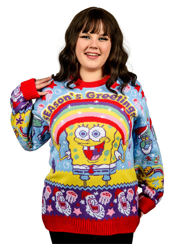 Spongebob Squarepants Christmas Jumper | Seasons Greetings