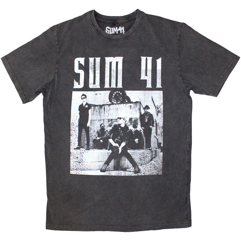 Sum 41 Stone Wash T-Shirt | Box Photo (Charcoal Grey)