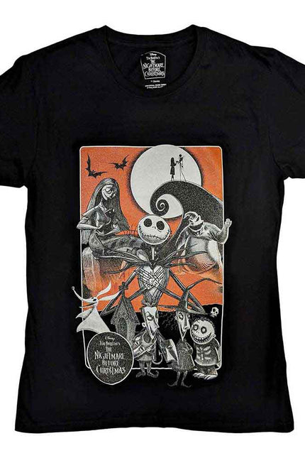 The Nightmare Before Christmas T-Shirt | Embellished Orange Moon