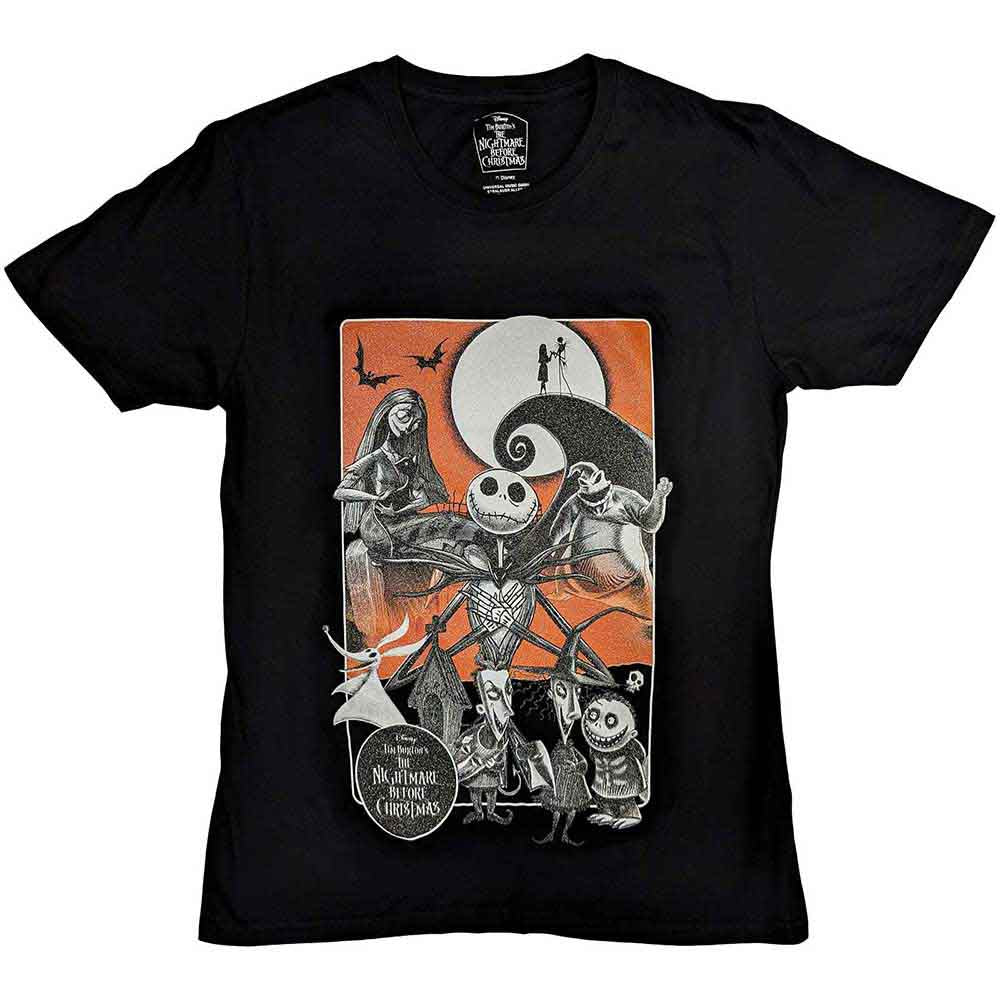 The Nightmare Before Christmas T-Shirt | Embellished Orange Moon