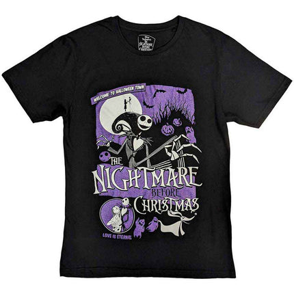 The Nightmare Before Christmas Unisex T-Shirt: Welcome To Halloween Town (embellished)