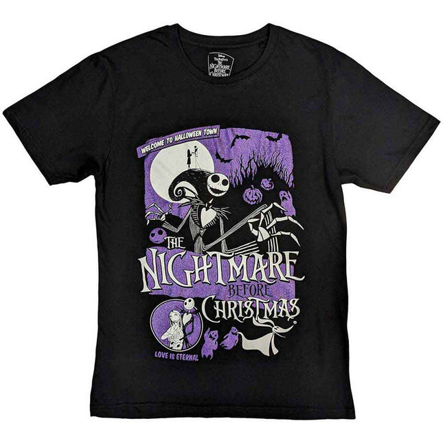 The Nightmare Before Christmas Unisex T-Shirt: Welcome To Halloween Town (embellished)