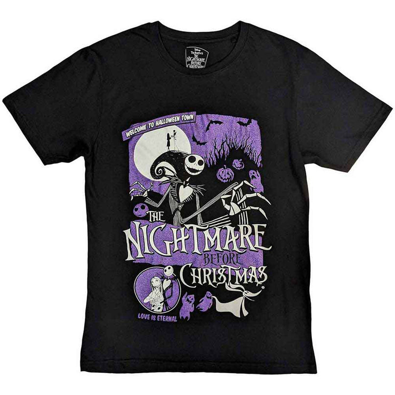 The Nightmare Before Christmas Unisex T-Shirt: Welcome To Halloween Town (embellished)