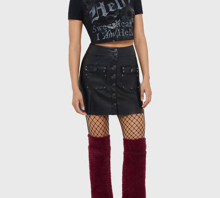 Killstar Velvet Frame Skirt