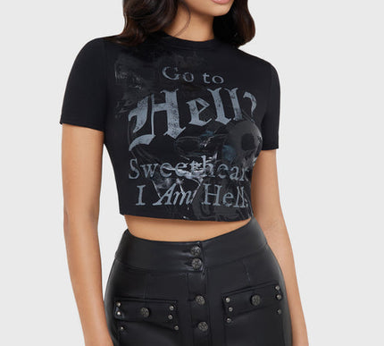 Killstar Velvet Frame Skirt