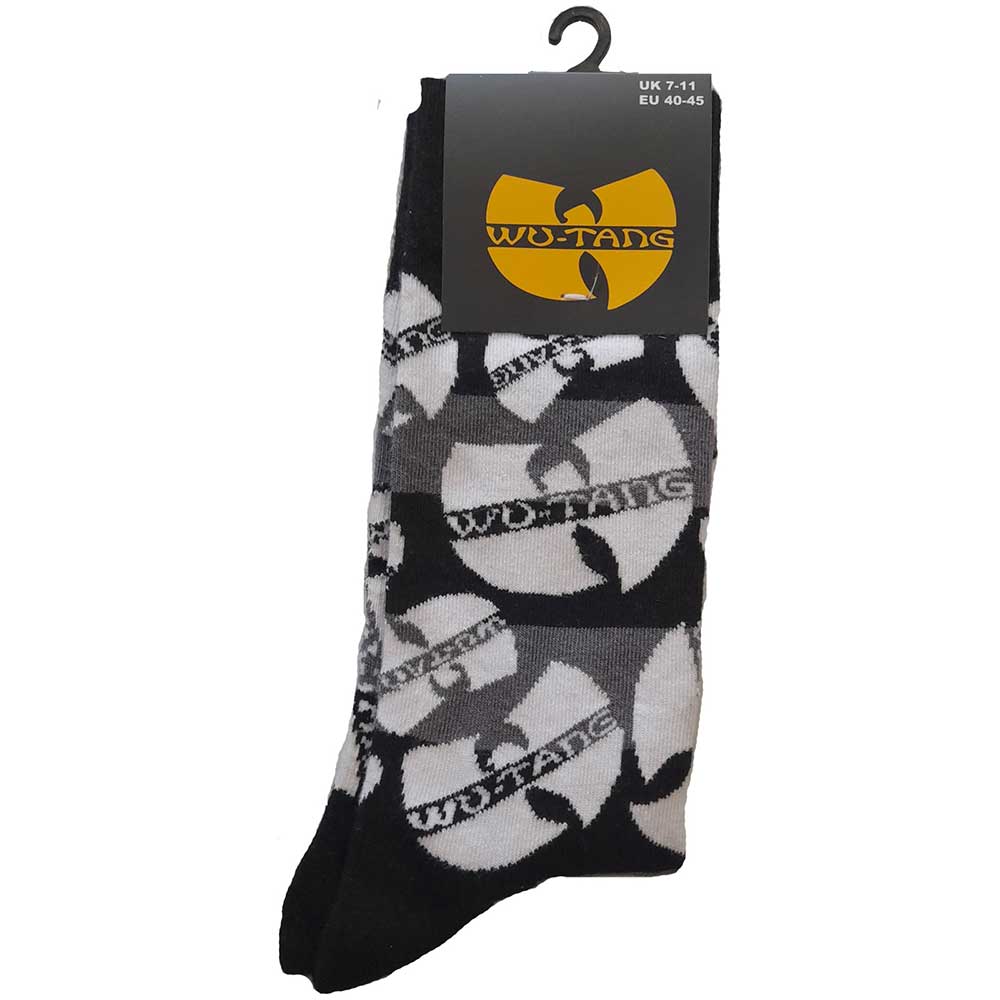 Wu Tang Clan Socks | Logos Monochrome