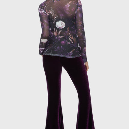 Killstar Wrenwell Top | Black / Purple