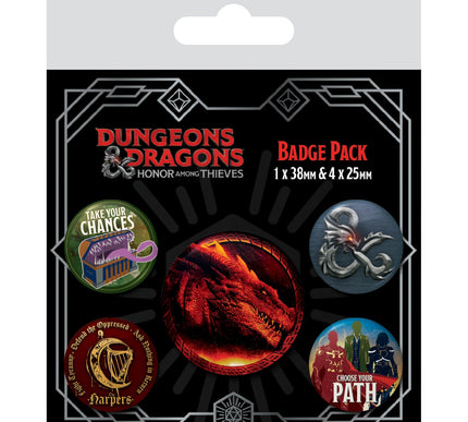 Dungeons & Dragons Movie Button Badge Pack