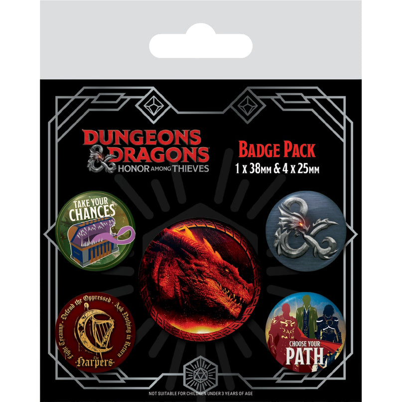 Dungeons & Dragons Movie Button Badge Pack