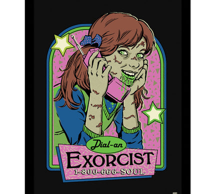 Steven Rhodes Dial An Exorcist Framed Print