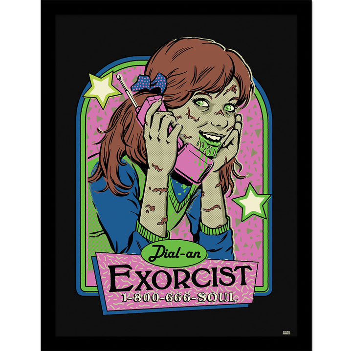 Steven Rhodes Dial An Exorcist Framed Print