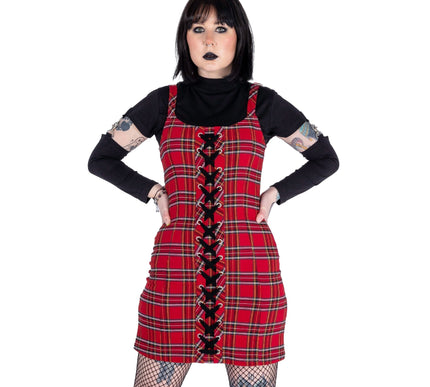 Chemical Black Agatha 2 Piece Dress Set | Red Check