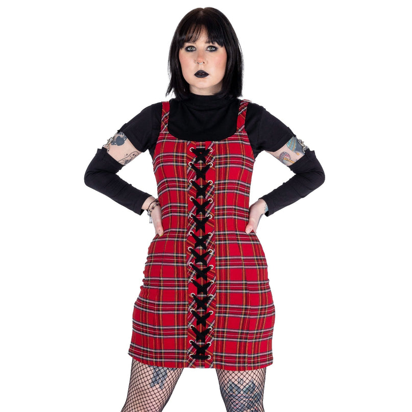 Chemical Black Agatha 2 Piece Dress Set | Red Check