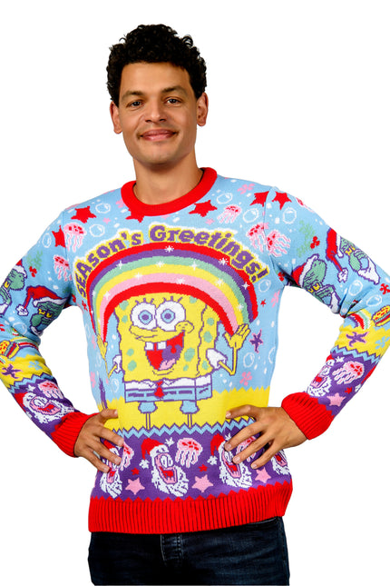 Spongebob Squarepants Christmas Jumper | Seasons Greetings