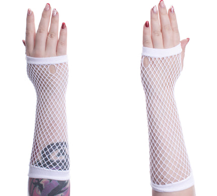 Poizen Industries Andar Mesh Gloves | White
