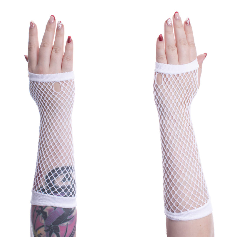 Poizen Industries Andar Mesh Gloves | White