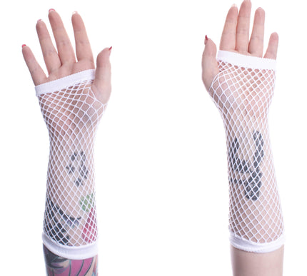 Poizen Industries Andar Mesh Gloves | White