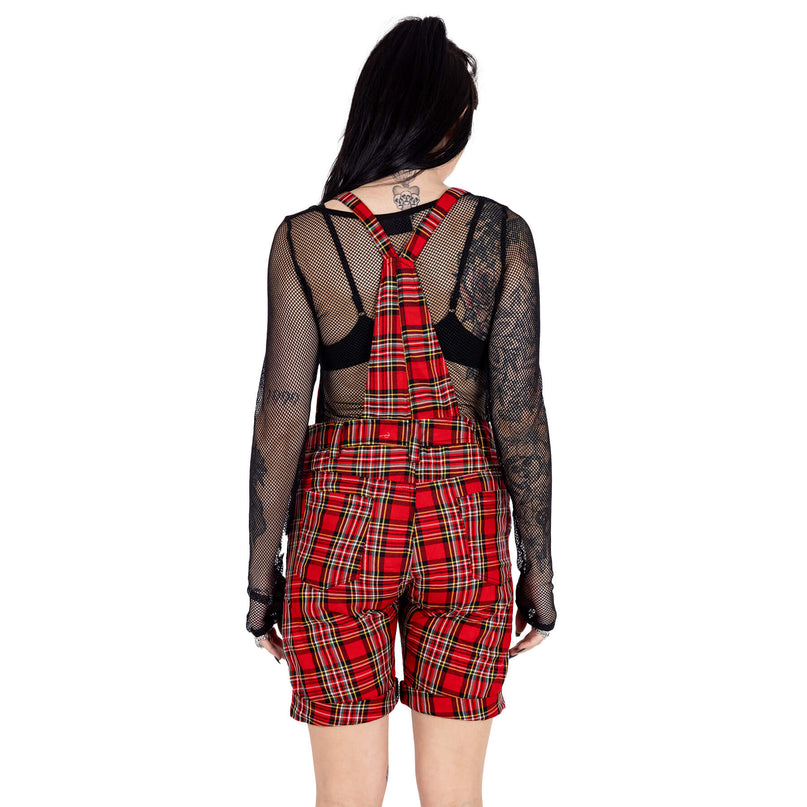 Chemical Black Anouk Playsuit | Red Check