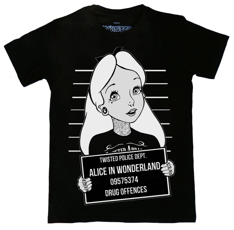 Twisted Apparel Alice Mugshot T-Shirt