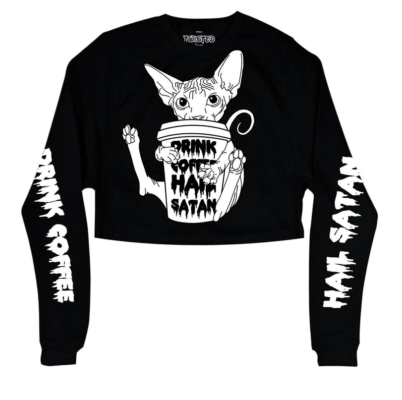 Twisted Apparel Drink Coffee Hail Satan