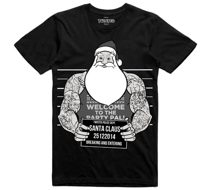 Twisted Apparel Santa Claus Mugshot T-Shirt