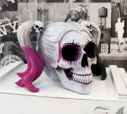 Little Monster Pigtailed Troublemaker Skull 20.6cm