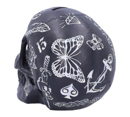 Traditional, Tribal Tattoo Fund Skull | Black