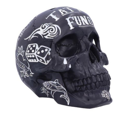 Traditional, Tribal Tattoo Fund Skull | Black
