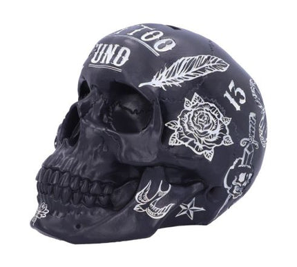 Traditional, Tribal Tattoo Fund Skull | Black