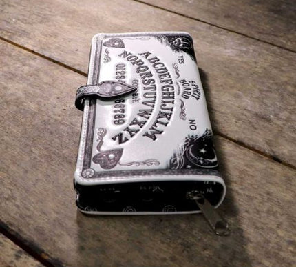 White Spirit Board Embossed Purse | White