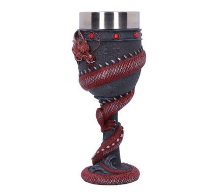 Dragon Coil Goblet Red 20cm