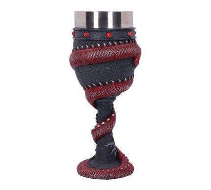 Dragon Coil Goblet Red 20cm