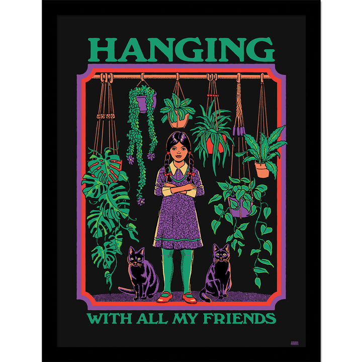 Steven Rhodes Hanging With All My Friends Framed Print