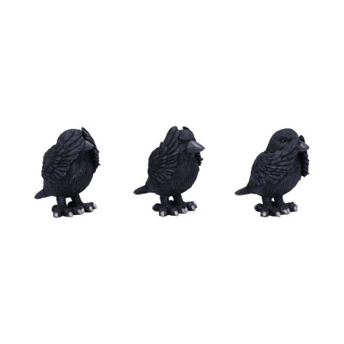 Nemesis Now Three Wise Ravens Figurines 8.7cm