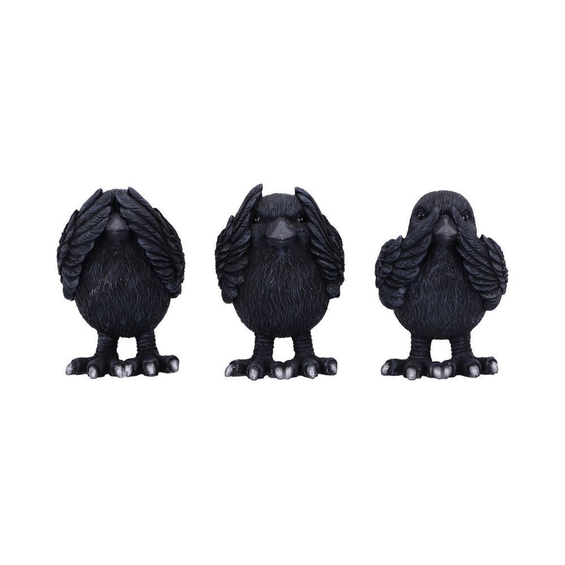Nemesis Now Three Wise Ravens Figurines 8.7cm