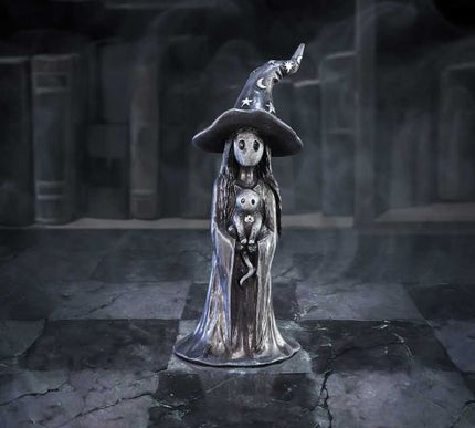 Little Souls Glimmer Witch with Cat Figurine 12.3cm