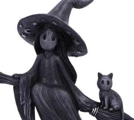 Little Souls Beam Witch on Broom Figurine 12.7cm