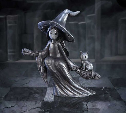 Little Souls Beam Witch on Broom Figurine 12.7cm