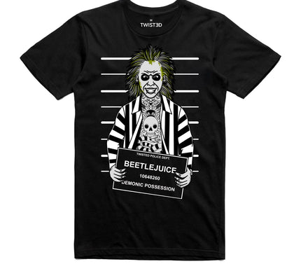 Twisted Apparel Beetlejuice Mugshot T-Shirt