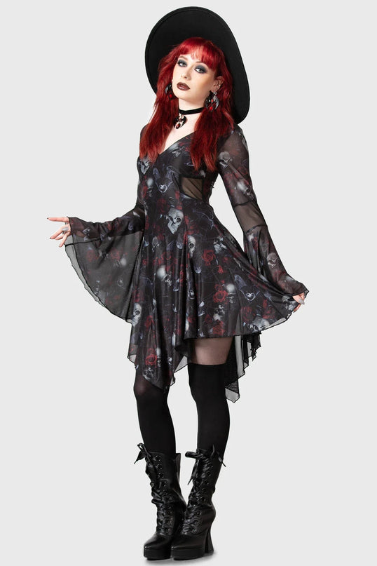 Killstar Bellflora Mesh Dress