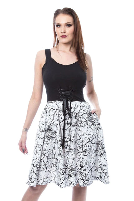 Vixxsin Birdie Dress | White / Black